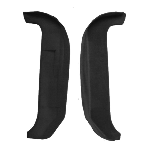 1988-1989 Chevrolet Corvette Door Sills without Plastic Cutpile Carpet Flooring 801 Black - ACC 801 Black