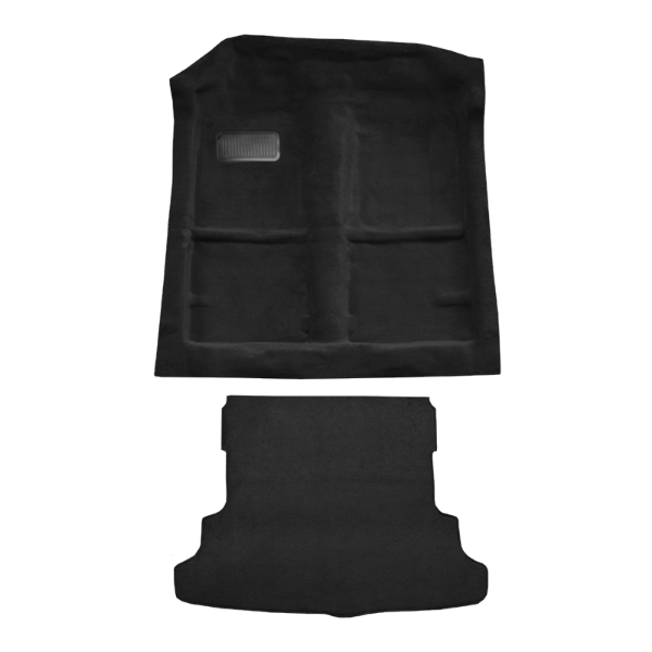 1988-1991 Honda CRX DX or SI Model Complete Cutpile Carpet Flooring 801 Black - ACC 801 Black