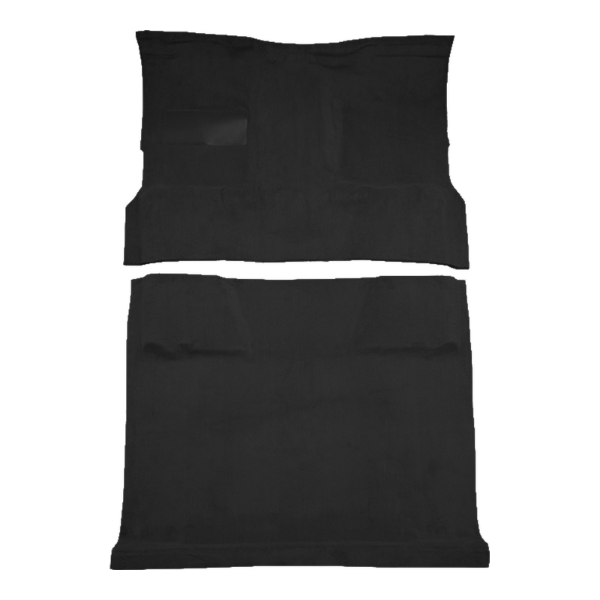 1989-1991 GMC V2500 Suburban 4WD Pass Area Cutpile Carpet Flooring 801 Black - ACC 801 Black