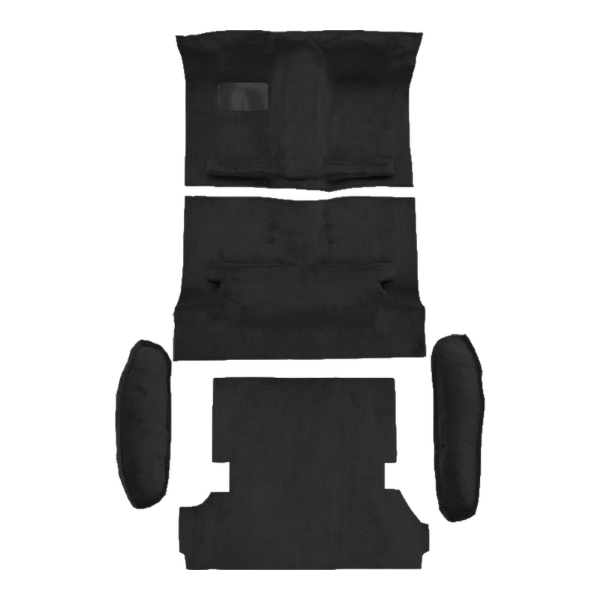 1989-1994 Isuzu Amigo Complete Cutpile Carpet Flooring 801 Black - ACC 801 Black