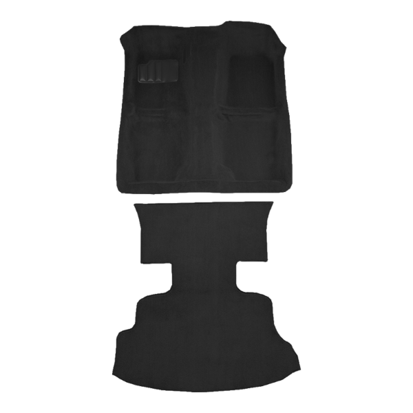 1989-1994 Nissan 240SX Coupe/Hatchback Complete Cutpile Carpet Flooring 801 Black - ACC 801 Black