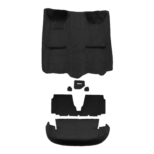 1990-1993 Mazda Miata Complete Nylon Carpet Flooring 601 Black - ACC 601 Black
