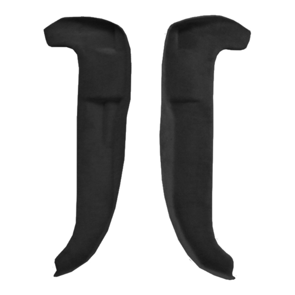 1990-1996 Chevrolet Corvette Door Sills without Plastic Cutpile Carpet Flooring 801 Black - ACC 801 Black