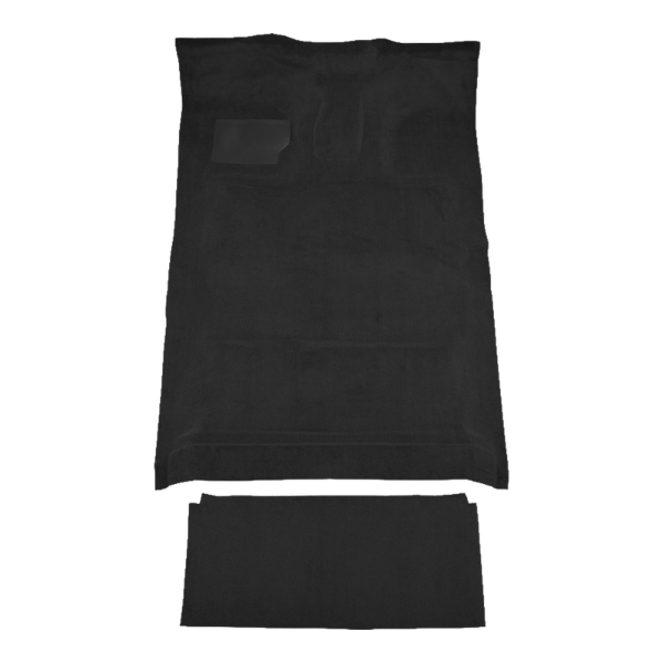 1990-1996 Ford F-350 Crew Cab Electric 4WD Auto Low Tunnel Cutpile Carpet Flooring 801 Black - ACC 801 Black