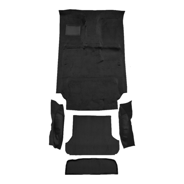 1991-1997 Toyota Land Cruiser Complete Cutpile Carpet Flooring 801 Black - ACC 801 Black