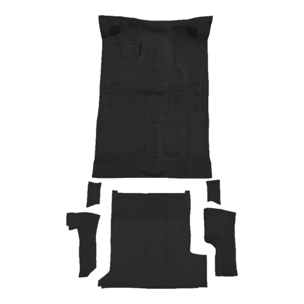 1992-1993 GMC Jimmy 2DR Complete Cutpile Carpet Flooring 801 Black - ACC 801 Black