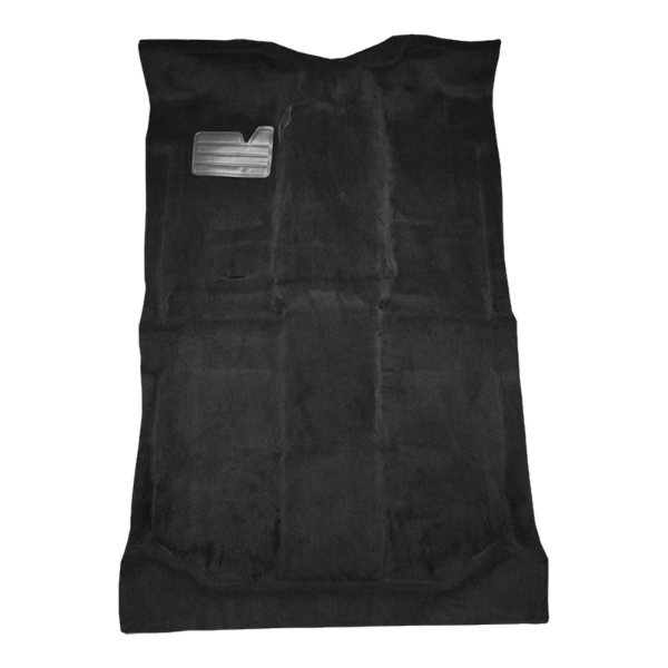 1992-1999 GMC K2500 Suburban Pass Area with Heat Vents Cutpile Carpet Flooring 801 Black - ACC 801 Black