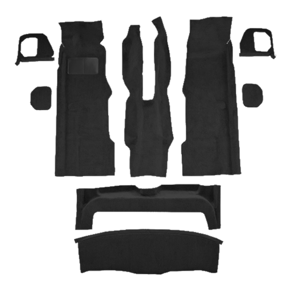 1993-1994 BMW 740i 4DR Cutpile Carpet Flooring 801 Black - ACC 801 Black