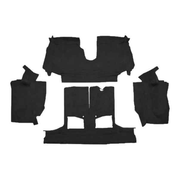 1994-1996 Chevrolet Corvette Convertible Rear Truvette Mass Carpet Flooring T376 Black - ACC T376 Black