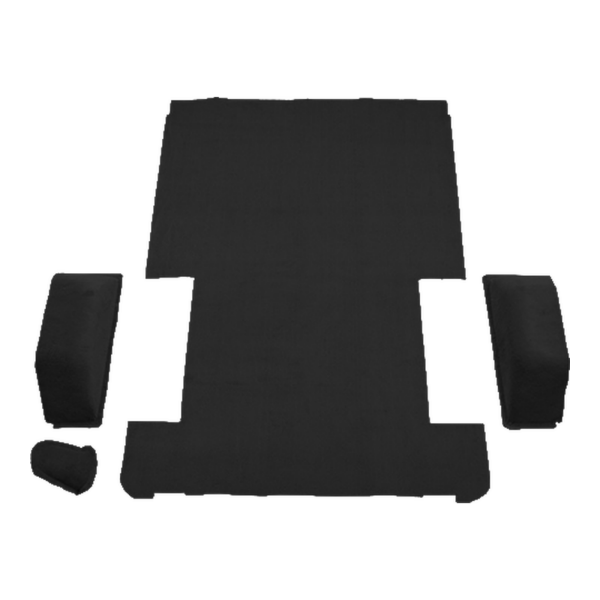 1995-1997 Dodge B1500 Van Cargo Area Short Cutpile Carpet Flooring 801 Black - ACC 801 Black