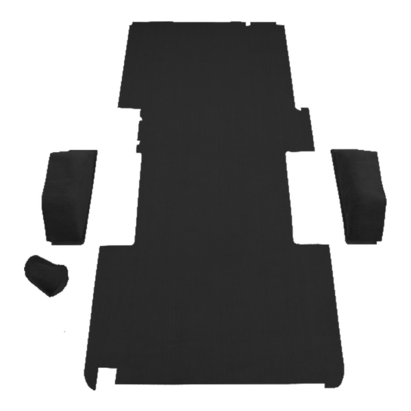1995-1997 Dodge B3500 Ext Van Cargo Area Cutpile Carpet Flooring 801 Black - ACC 801 Black
