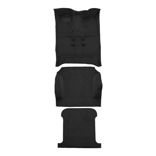 1995-2002 Kia Sportage 4DR Complete Cutpile Carpet Flooring 801 Black - ACC 801 Black