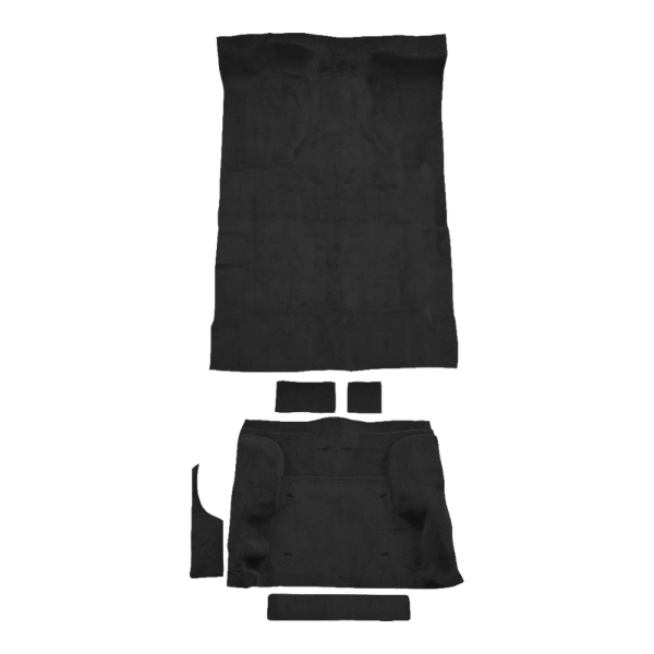 1995-2005 Chevrolet Blazer 2DR Complete Cutpile Carpet Flooring 801 Black - ACC 801 Black