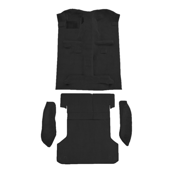 1996-2004 Nissan Pathfinder Complete Cutpile Carpet Flooring 801 Black - ACC 801 Black