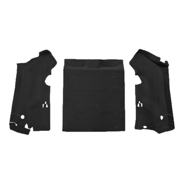 1997-2002 Jeep Wrangler Cargo Area Cutpile Carpet Flooring 801 Black - ACC 801 Black