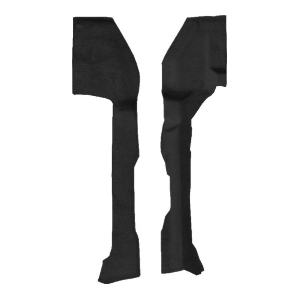 1997-2006 Jeep Wrangler Rocker Panels Cutpile Carpet Flooring 801 Black - ACC 801 Black