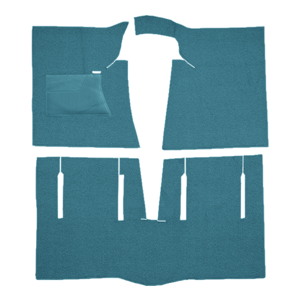 Picture of 1963-1965 Ford Fairlane 2DR Hardtop Auto/Manual Bucket Seat with Console Carpet Kit, Loop - 3 Piece