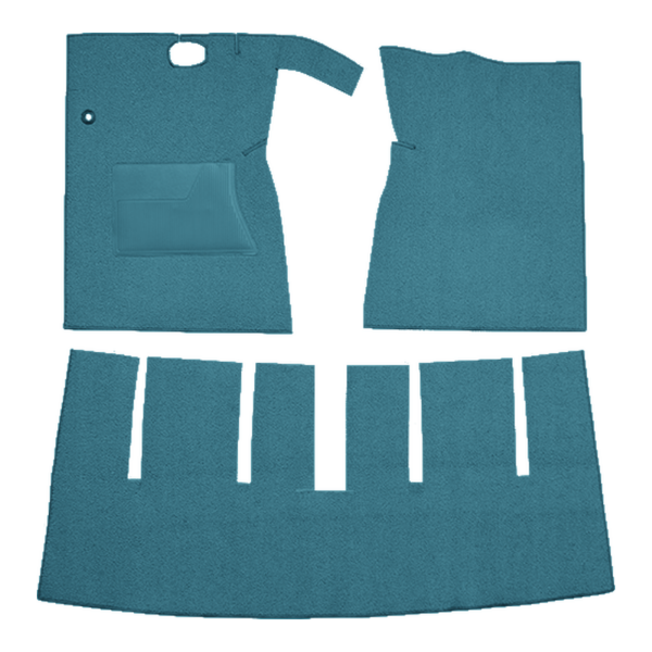 Picture of 1963 Ford Galaxie 2DR Convertible Auto/4spd with Console Carpet Kit, Cut & Sewn Loop - 3 Piece