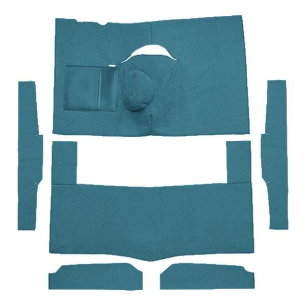 Picture of 1963-1965 Ford Falcon 2DR Hardtop 4spd Bench Seat 6 Cylinder Carpet Kit, Loop - 6 Piece