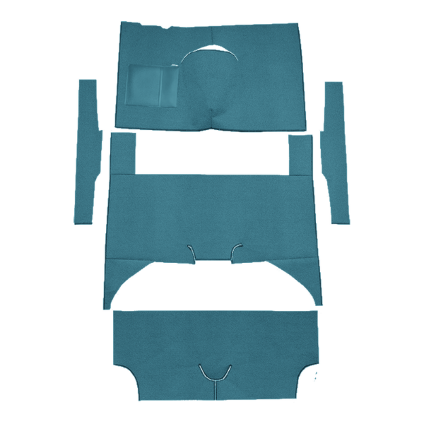 Picture of 1960-1965 Ford Falcon 4DR Wagon Bench Seat Carpet Kit, Cut & Sewn Loop - 5 Piece