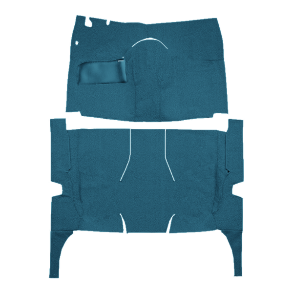 Picture of 1958 Ford Fairlane 4DR Hardtop Standard Seats Carpet Kit, Cut & Sewn Loop - 2 Piece