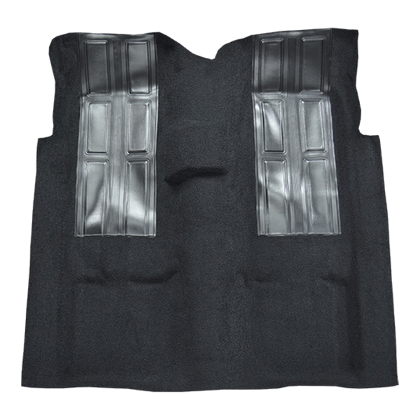 Picture of 1972-1973 Ford Ranchero GT 4spd with 2 Black Inserts Carpet Kit, Molded Loop - 1 Piece