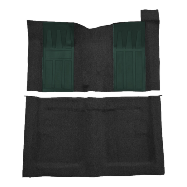 Picture of 1969-1970 Ford Ranchero GT 4spd with 2 Aqua Inserts Carpet Kit, Molded Loop - 2 Piece