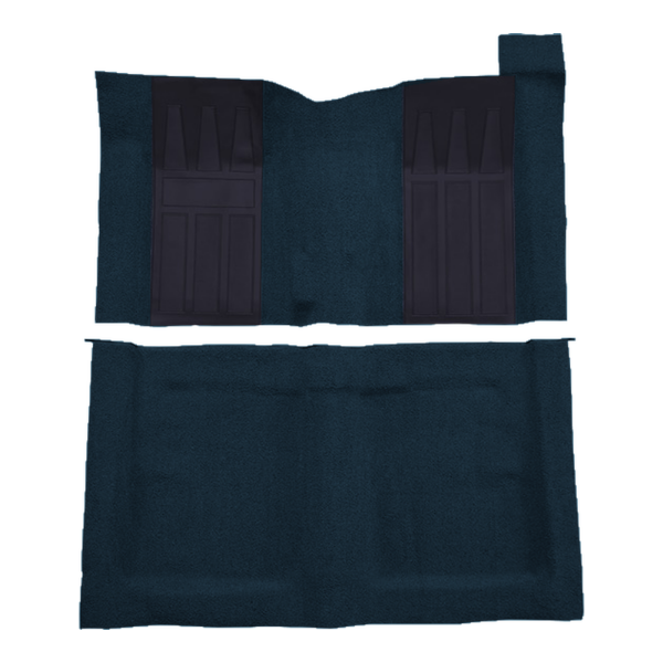 Picture of 1969-1970 Ford Ranchero GT 4spd with 2 Dark Blue Inserts Carpet Kit, Molded Loop - 2 Piece