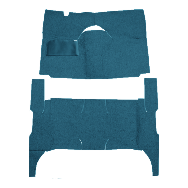 Picture of 1958 Ford Ranch Wagon 4DR Standard Seats Carpet Kit, Cut & Sewn Loop - 2 Piece