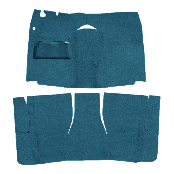 Picture of 1958 Ford Skyliner Retractable Hardtop Standard Seats Carpet Kit, Cut & Sewn Loop - 2 Piece