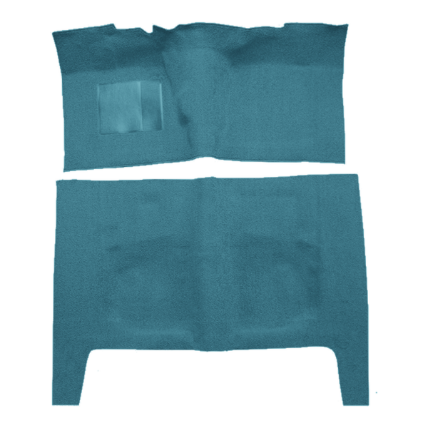 Picture of 1963-1964 Ford Galaxie 4DR Sedan 4spd Flat Front Carpet Kit, Molded Loop - 2 Piece