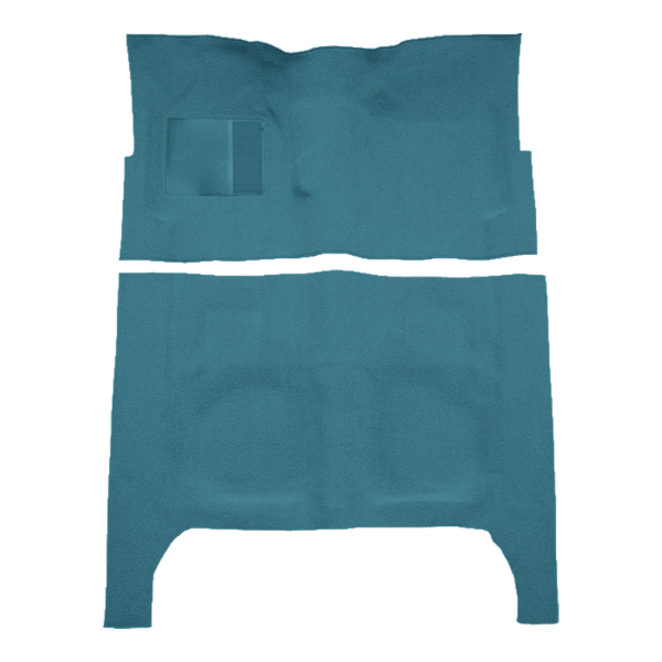 Picture of 1963-1964 Ford Galaxie 4DR Sedan 4spd Foot Wells Carpet Kit, Molded Loop - 2 Piece