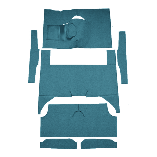 Picture of 1963-1965 Ford Falcon 4DR Wagon 4spd Bench Seat 8 Cylinder Carpet Kit, Loop - 7 Piece
