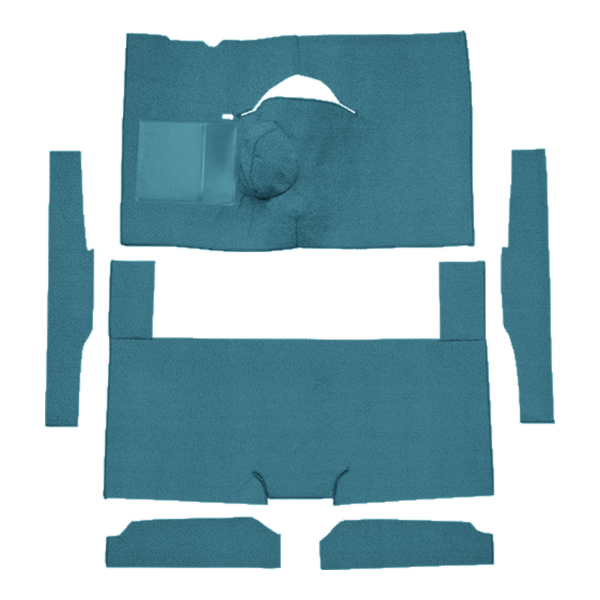 Picture of 1963-1965 Ford Falcon 2DR Sedan 4spd Bench Seat 8 Cylinder Carpet Kit, Loop - 6 Piece