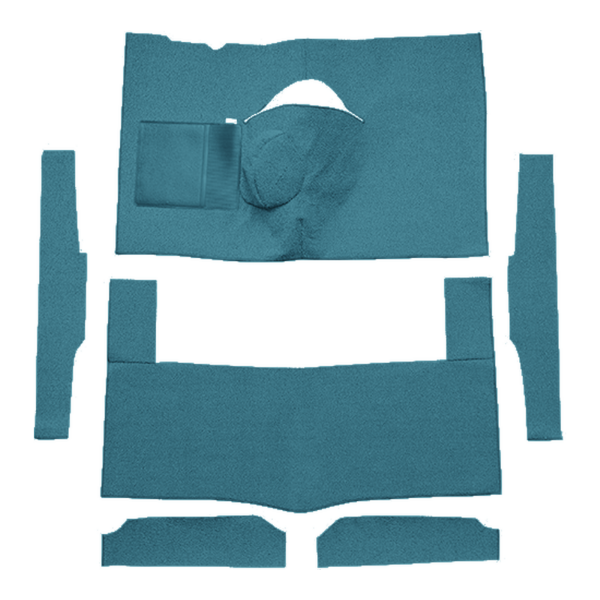 Picture of 1963-1965 Ford Falcon 2DR Hardtop 4spd Bench Seat 8 Cylinder Carpet Kit, Loop - 6 Piece