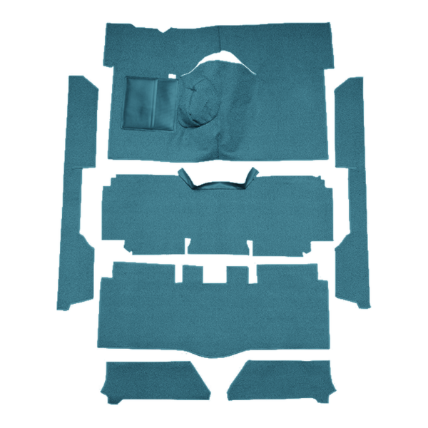 Picture of 1963-1965 Ford Falcon 2DR Convertible 4spd Bucket Seat 8 Cylinder Carpet Kit, Loop - 7 Piece