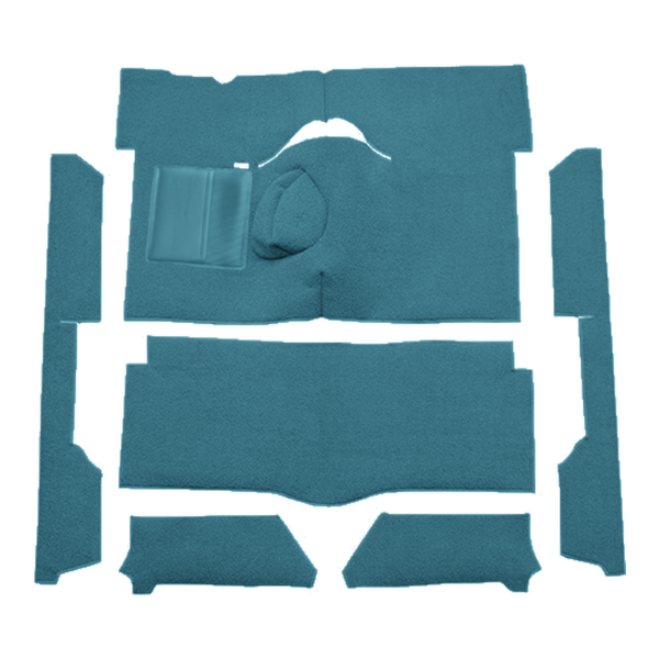 Picture of 1963-1965 Ford Falcon 2DR Convertible 4spd Bench Seat 8 Cylinder Carpet Kit, Loop - 6 Piece