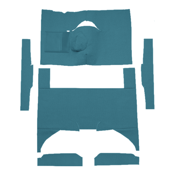 Picture of 1963-1965 Mercury Comet 4DR Sedan 4spd Bench Seat 8 Cylinder Carpet Kit, Loop - 6 Piece