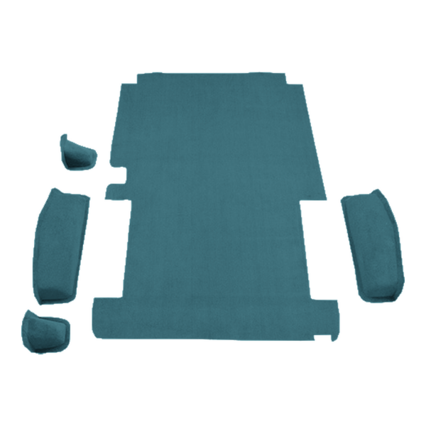 Picture of 1984-1991 Ford E-150 Econoline Short Rear Fits 108 Wheel Base Cargo Area Carpet Kit, Molded Cutpile - 5 Piece