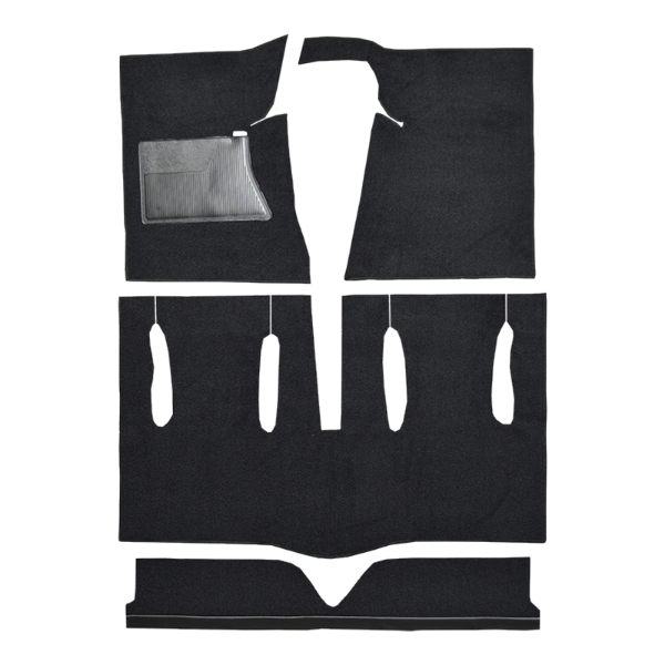 Picture of 1963 Mercury Meteor S-33 2DR Hardtop Bucket Seat with Console Carpet Kit, Loop - 4 Piece