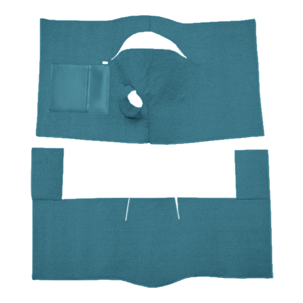 Picture of 1963-1965 Ford Fairlane 2DR Hardtop 4spd Bench Seat Carpet Kit, Loop - 2 Piece