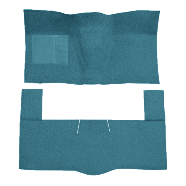 Picture of 1963-1965 Ford Fairlane 2DR Hardtop Auto Bench Seat Column shift Carpet Kit, Molded Loop - 2 Piece