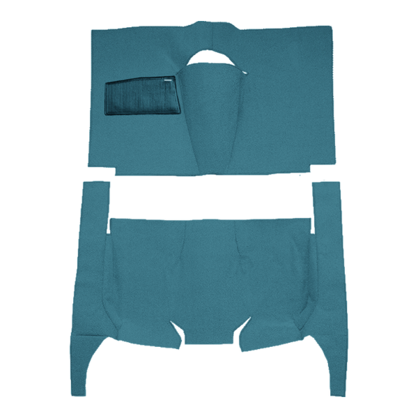 Picture of 1961-1962 Mercury Colony Park 4DR Wagon Flat Front Carpet Kit, Loop - 2 Piece