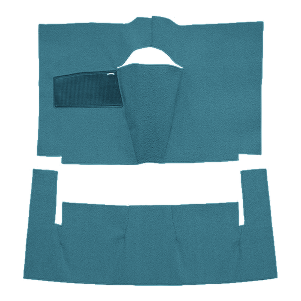 Picture of 1961 Mercury Meteor 2DR Hardtop Auto Flat Front Carpet Kit, Loop - 2 Piece
