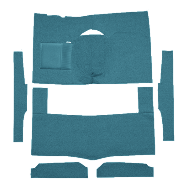 Picture of 1963-1965 Mercury Comet 2DR Hardtop Auto Bench Seat Carpet Kit, Cut & Sewn Loop - 6 Piece