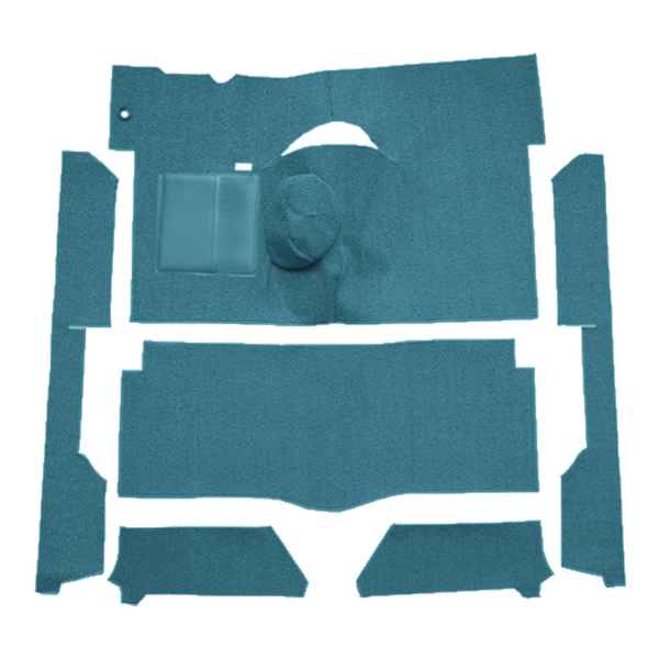 Picture of 1963-1965 Mercury Comet 2DR Convertible 4spd Bench Seat 6 Cylinder Carpet Kit, Loop - 6 Piece