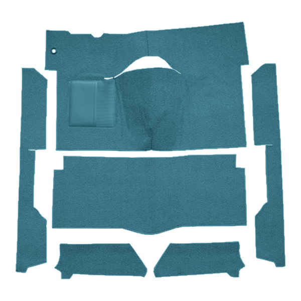 Picture of 1963-1965 Ford Falcon 2DR Convertible Bench Seat Carpet Kit, Cut & Sewn Loop - 6 Piece