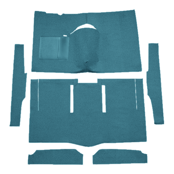 Picture of 1963-1965 Ford Falcon 2DR Hardtop Auto Bucket Seat Carpet Kit, Cut & Sewn Loop - 6 Piece