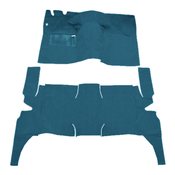 Picture of 1957 Ford Victoria 4DR Hardtop Standard Seats Carpet Kit, Cut & Sewn Loop - 2 Piece