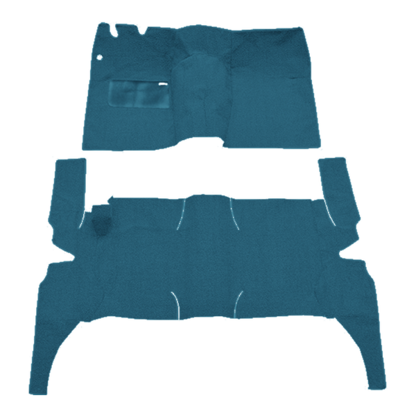 Picture of 1957 Ford Victoria 4DR Hardtop Power Seats Carpet Kit, Loop - 2 Piece
